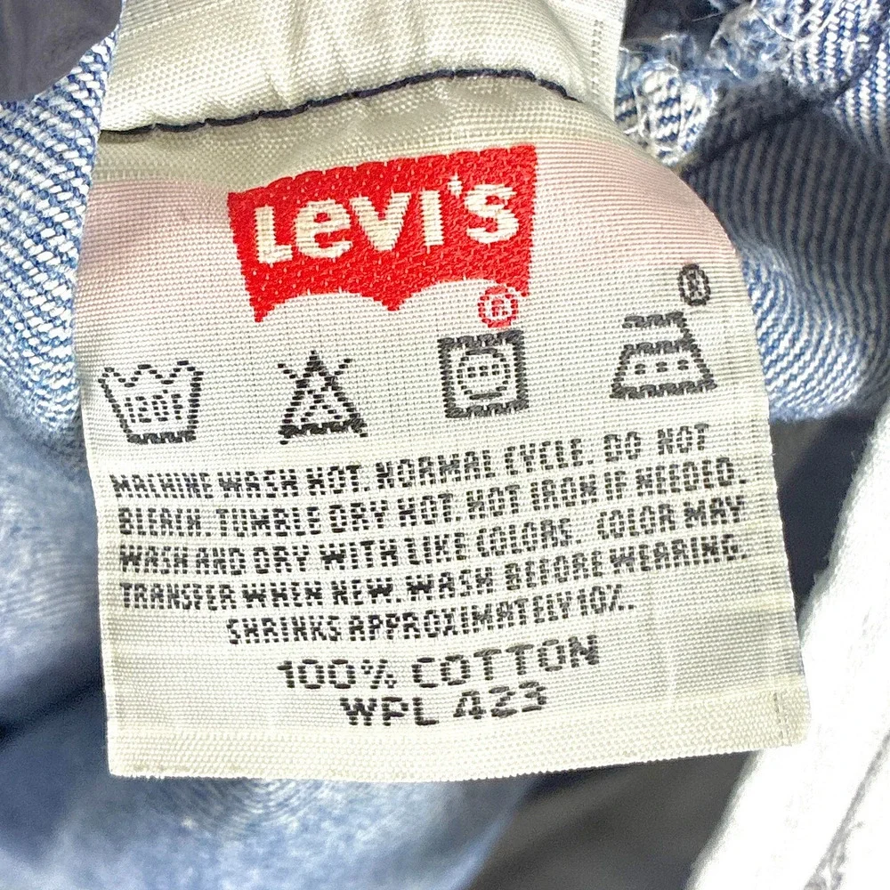 VTG Levis 501 XX Jeans Mens 36x36 (34x33) Faded Whiskered Button Fly Classic
